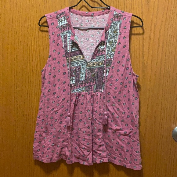 Loft Pink Blouse - Picture 1 of 5